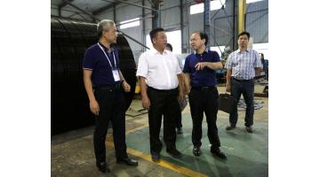 广西北部湾投资集团董事长林冠莅临腾博官网调研