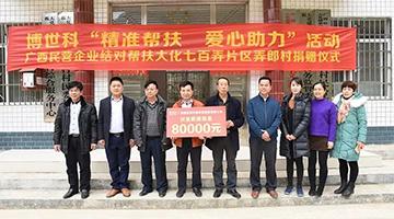 腾博官网“精准扶贫”行动走进河池七百弄片区弄郎村