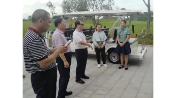 广西生态情形厅副厅长粟定成莅临腾博官网园博园环？？？？？破展莸餮