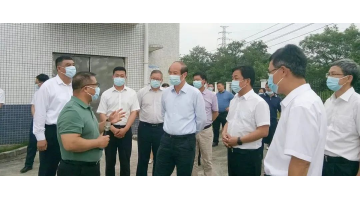 自治区人大常委会副主任黄伟京调研腾博官网贺州市八步区桂岭镇污水处置惩罚厂